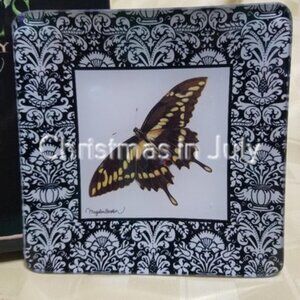 Marjolein Bastin 2008 Nature's Journey Swallowtail Butterfly Glass Tray
